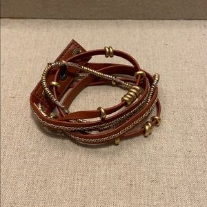 Stella & Dot Maize Wrap Bracelet - Gold